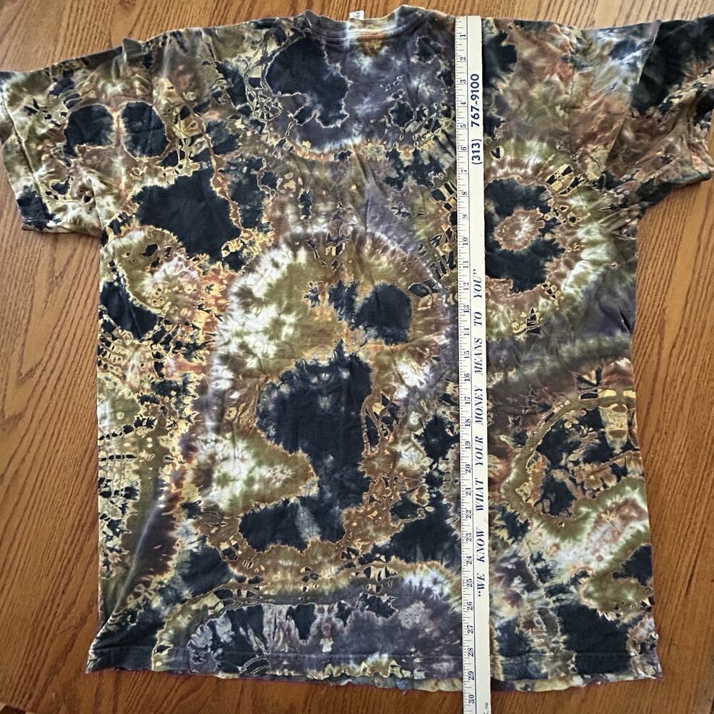 American Apparel Tie Dye T Shirt Mens 2XL USA Made Grunge Festival Earth Tone - Picture 9 of 9
